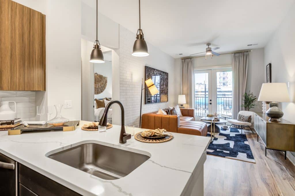 Modern open concept apartment homes at Margaux Midtown