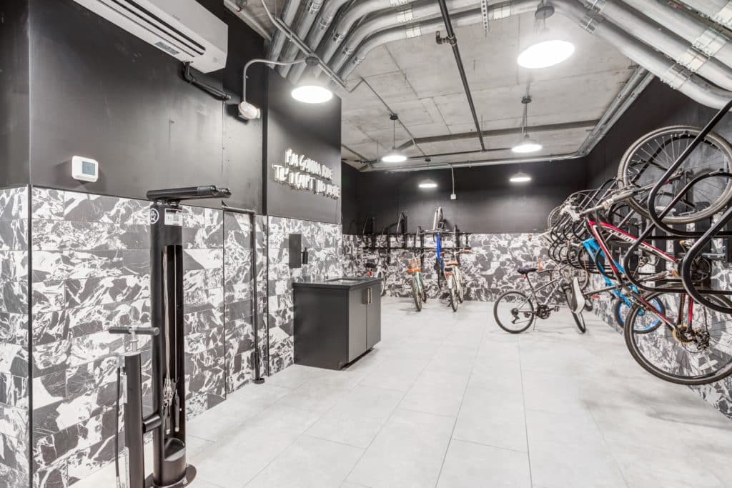 Bike storage available for residents at Margaux Midtown